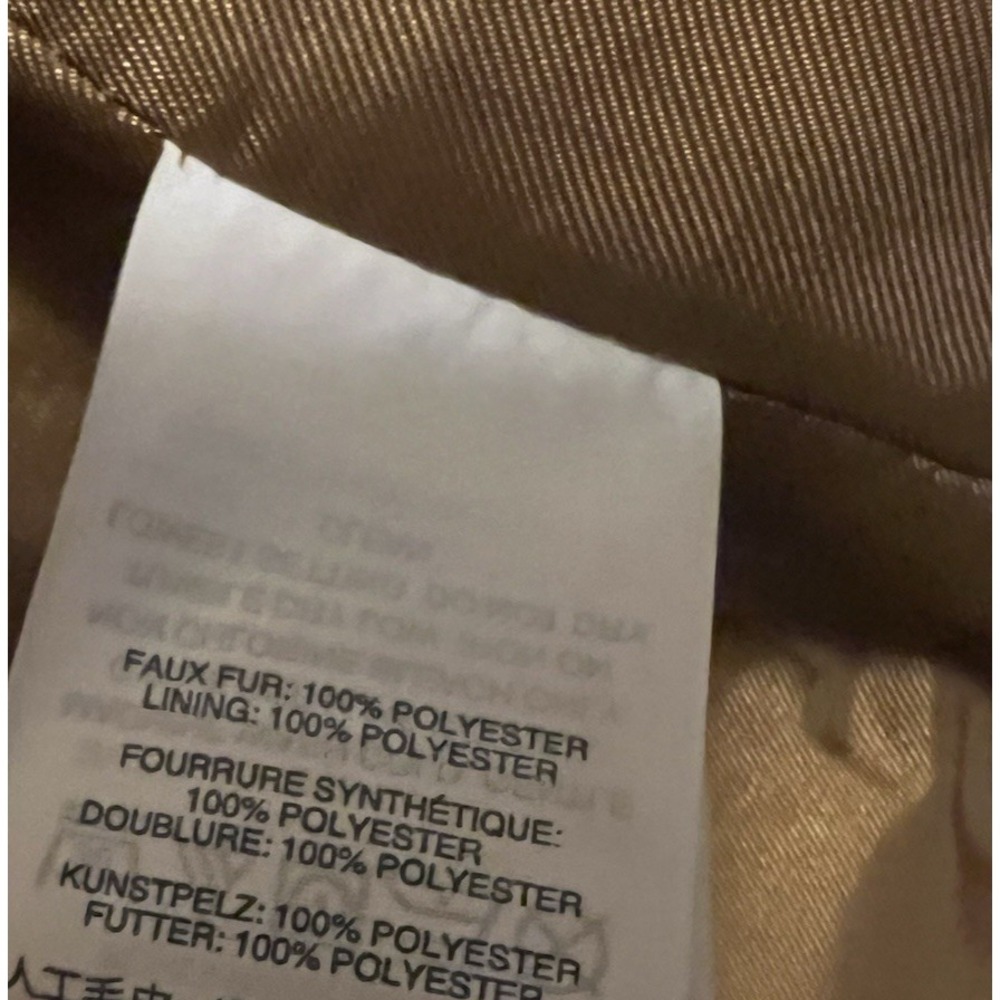J. Crew Excursion‎ Vest Faux Fur Plush Zip Camel Tan Light Brown Lined Womens XS - Picture 8 of 12